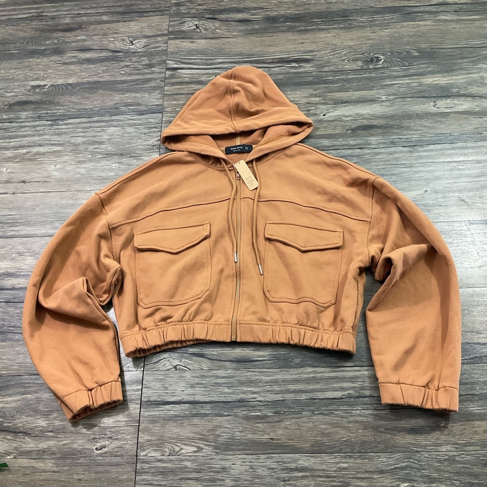 Miss Love Hooded Jacket Sz L NWT